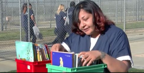Inmate reading book 2