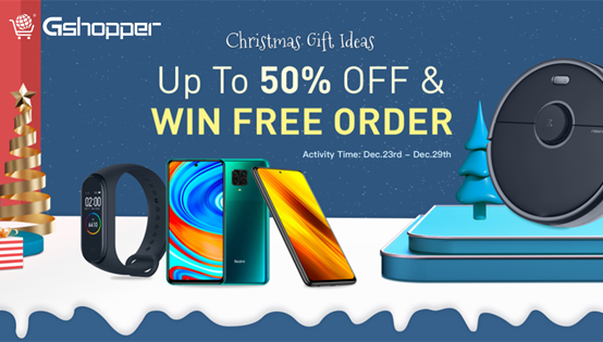 Best Christmas Promotion Up to 50% Off on Gshopper Till Dece