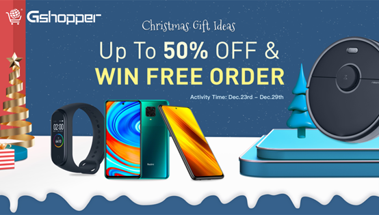 Best Christmas Promotion Up to 50% Off on Gshopper Till Dece'