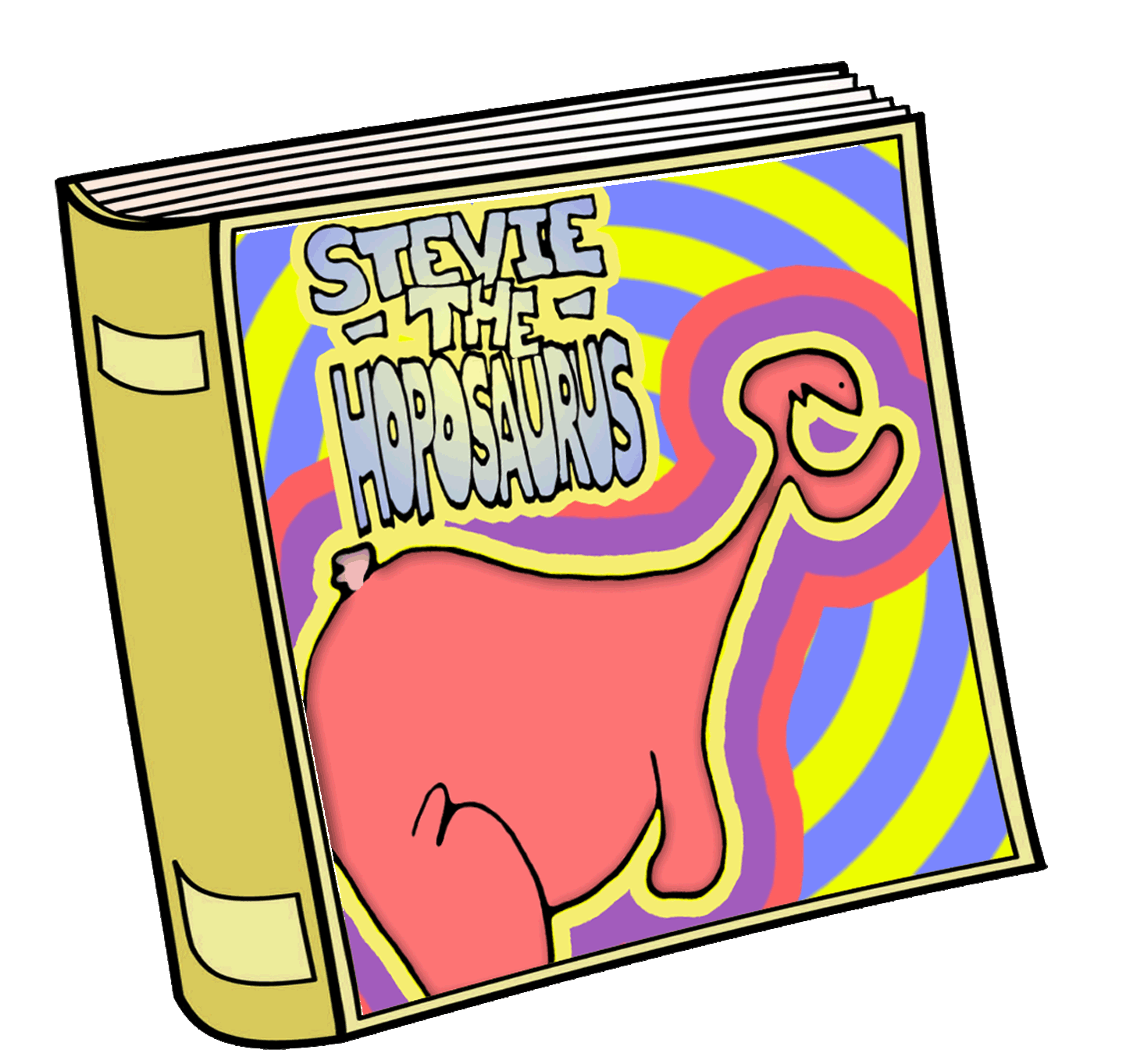 STEVIE THE HOPOSAURUS LOOKING TO HOP ONTO PAGES'
