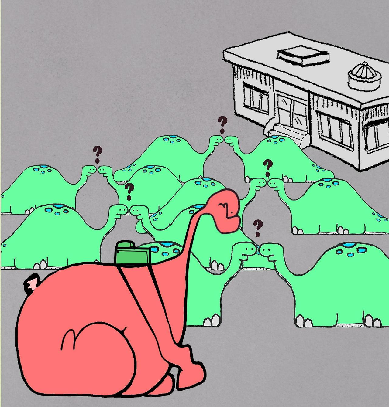 STEVIE THE HOPOSAURUS LOOKING TO HOP ONTO PAGES'