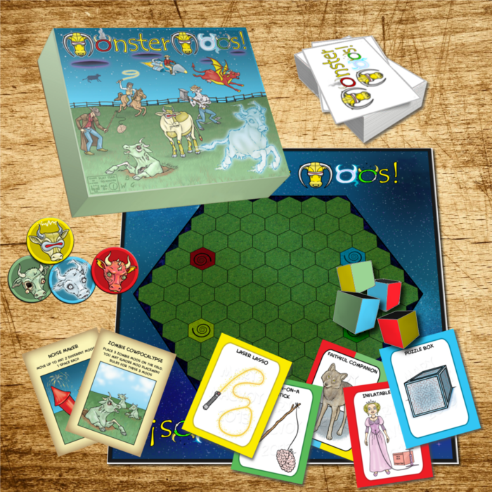 Monster Moos! Board Game Logo