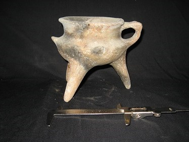 Dr. Joel Klenck: Bowl on tripod, Artifact 34, Reliquary, Ark'