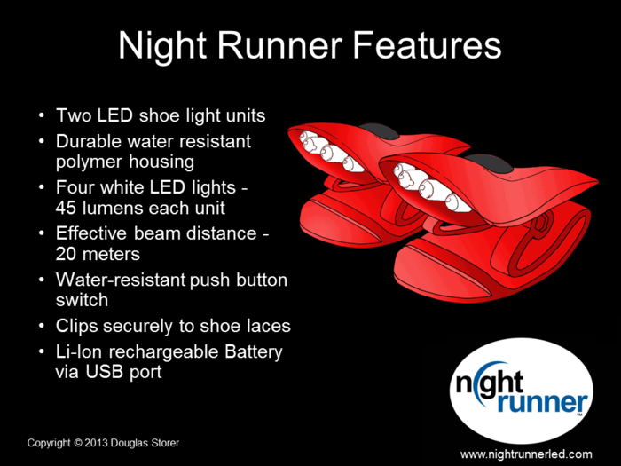 Night Runner LED Shoe Lights'