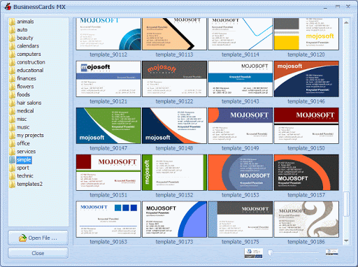 Business Card Software'