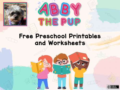 Abby the Pup Preschool Printables and Worksheets Released'