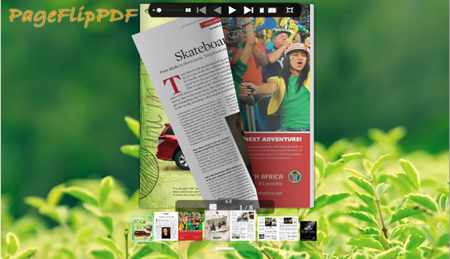 PageFlipPDF - pdf to flipbook in well designed template