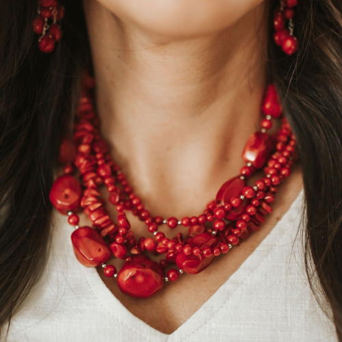 Red Coral jewelry Market'