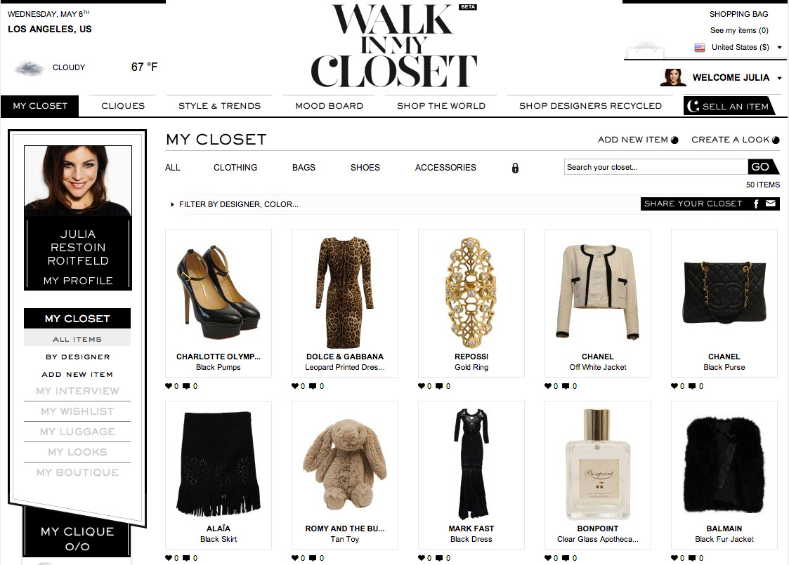 Walk In My Closet