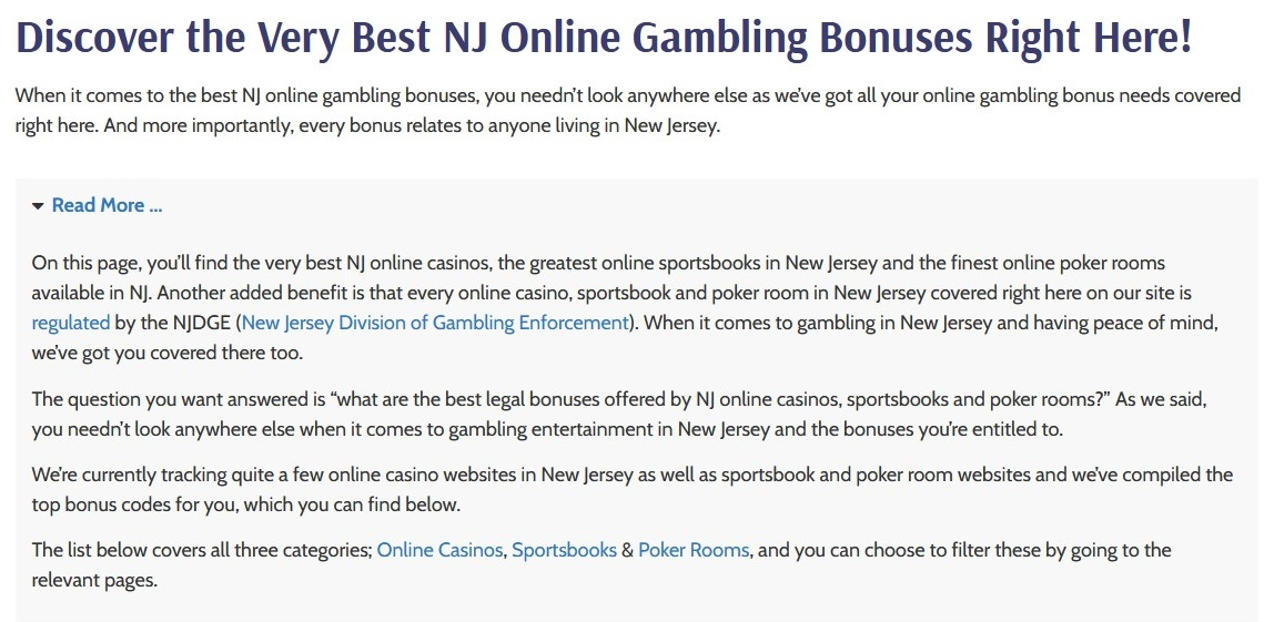 Best NJ Online Gambling Bonuses - Gambling-New Jersey'