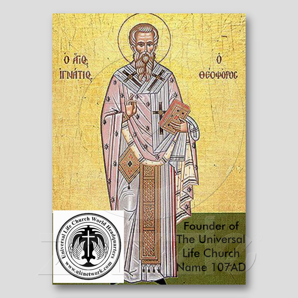 prayer card front universal life church'