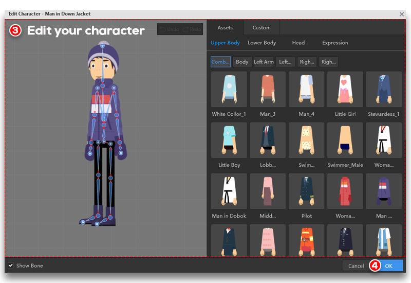 skeletal animation 2D