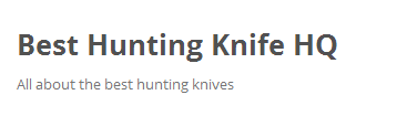 hunting knife