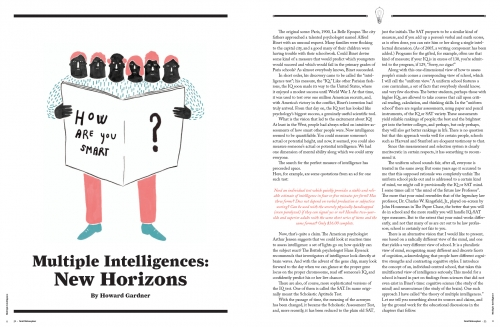 A magazine for thinkers'