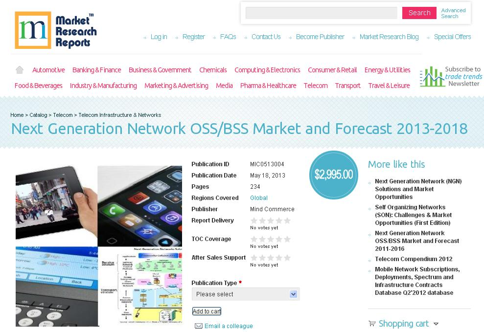NGN OSS/BSS Market &amp; Forecast 2013-2018'