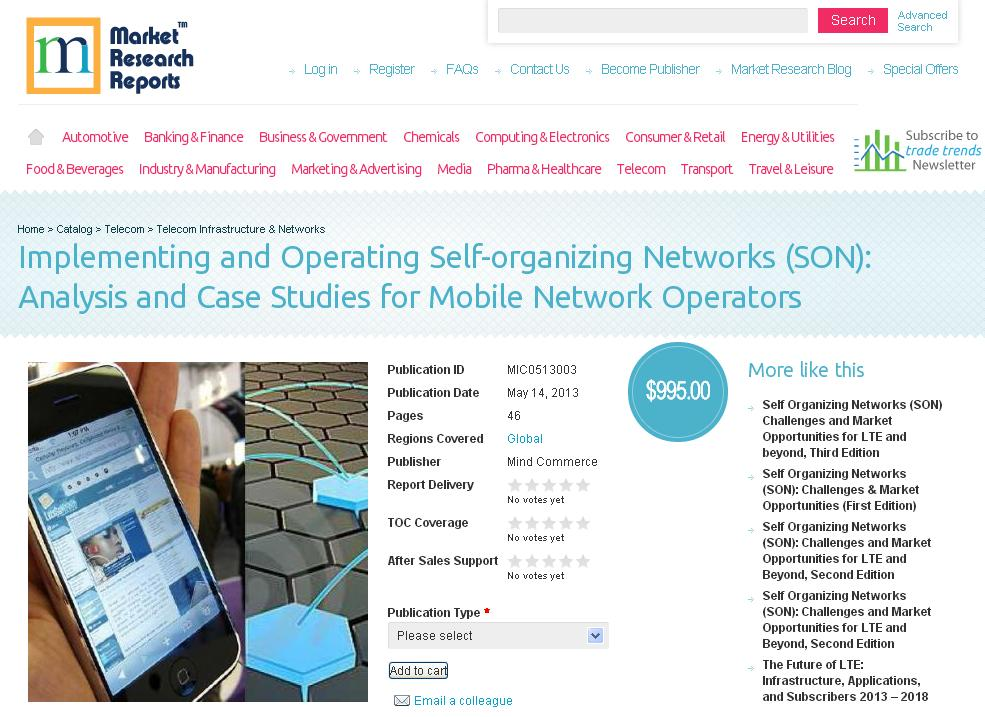 Implementing and Operating Self-organizing Networks (SON)'