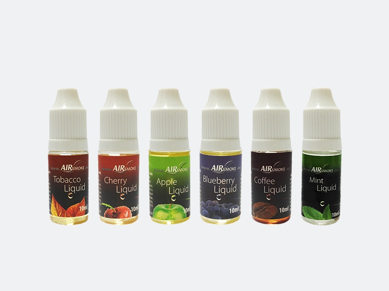 Flavors of AirSmoke e cig liquid'