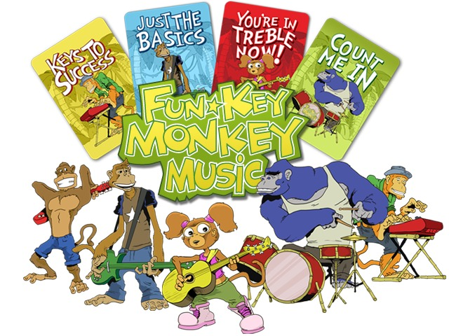 Fun Key Monkey Card Games Logo