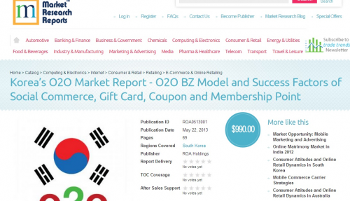 Korea&rsquo;s O2O Market Report'