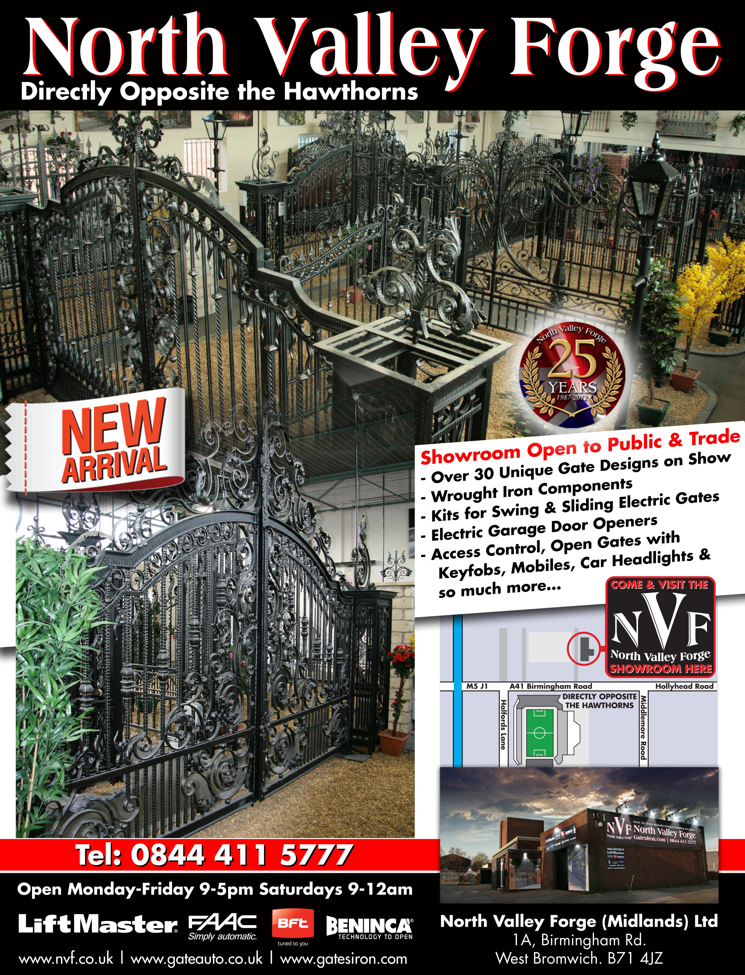 Electric Wrought Iron Gates Birmingham'