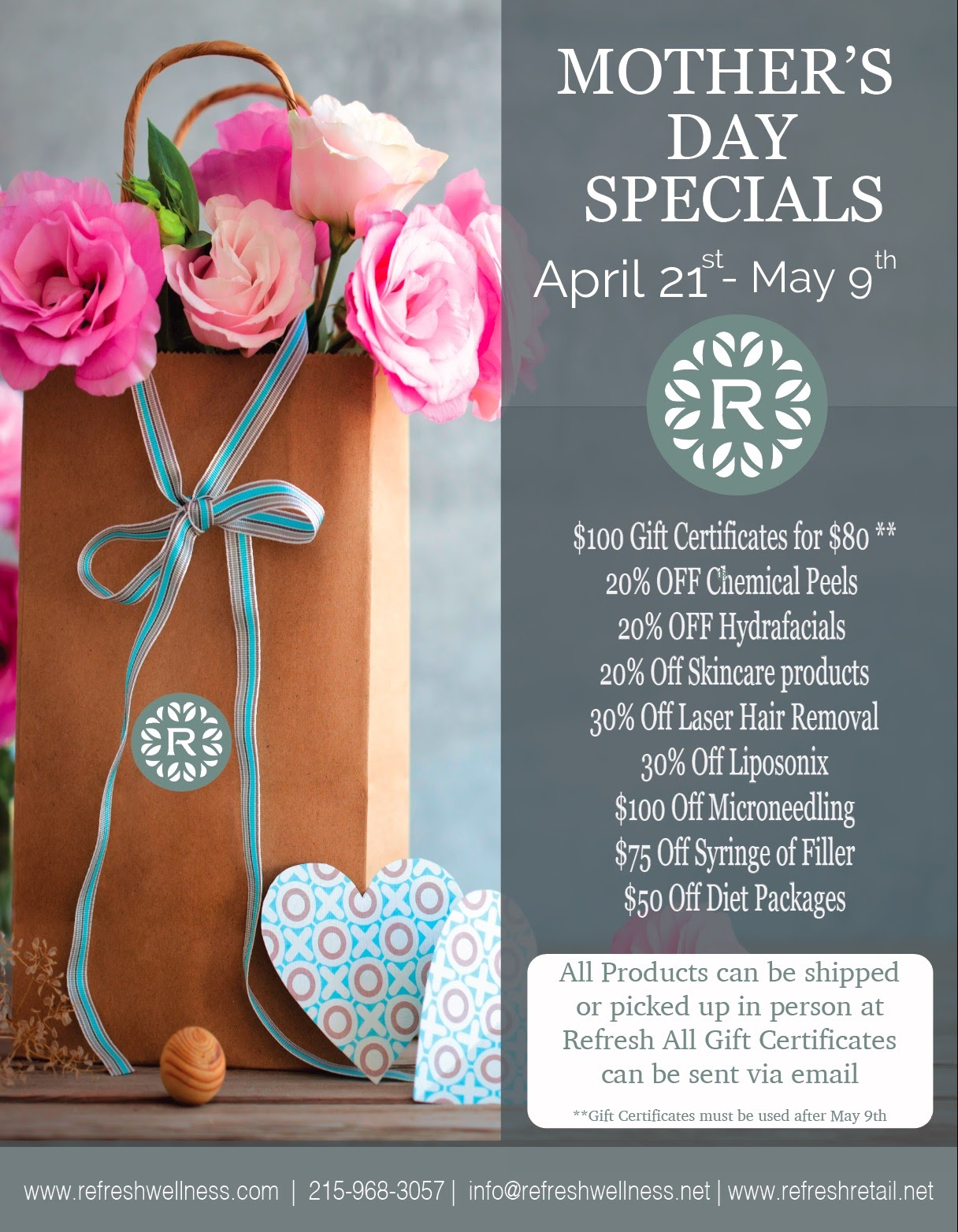 Refresh Mother's Day Specials'