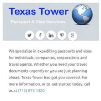 Texas Tower Passport & Visa Services Logo