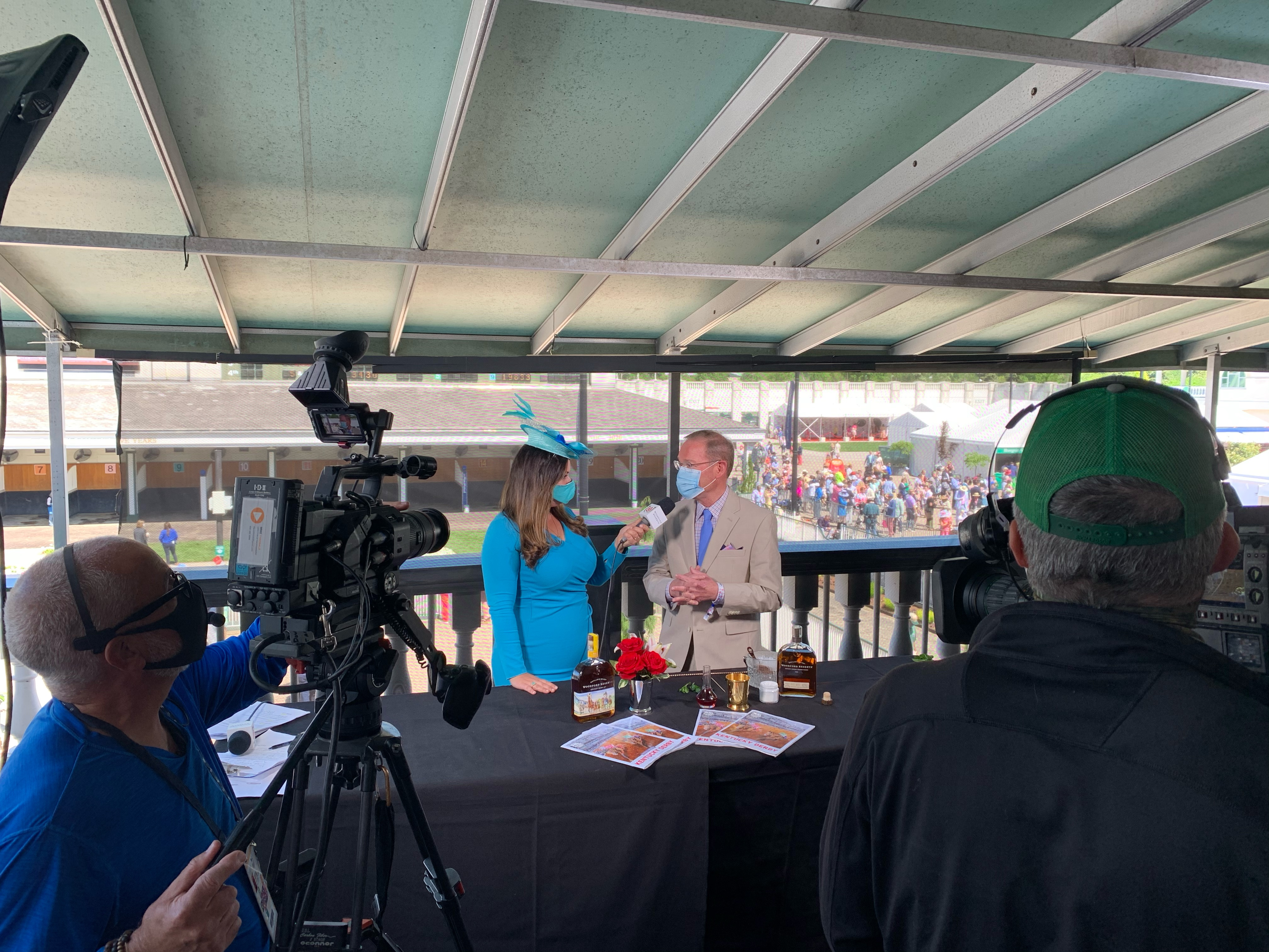 Kentucky Derby Announcer Desk Production'