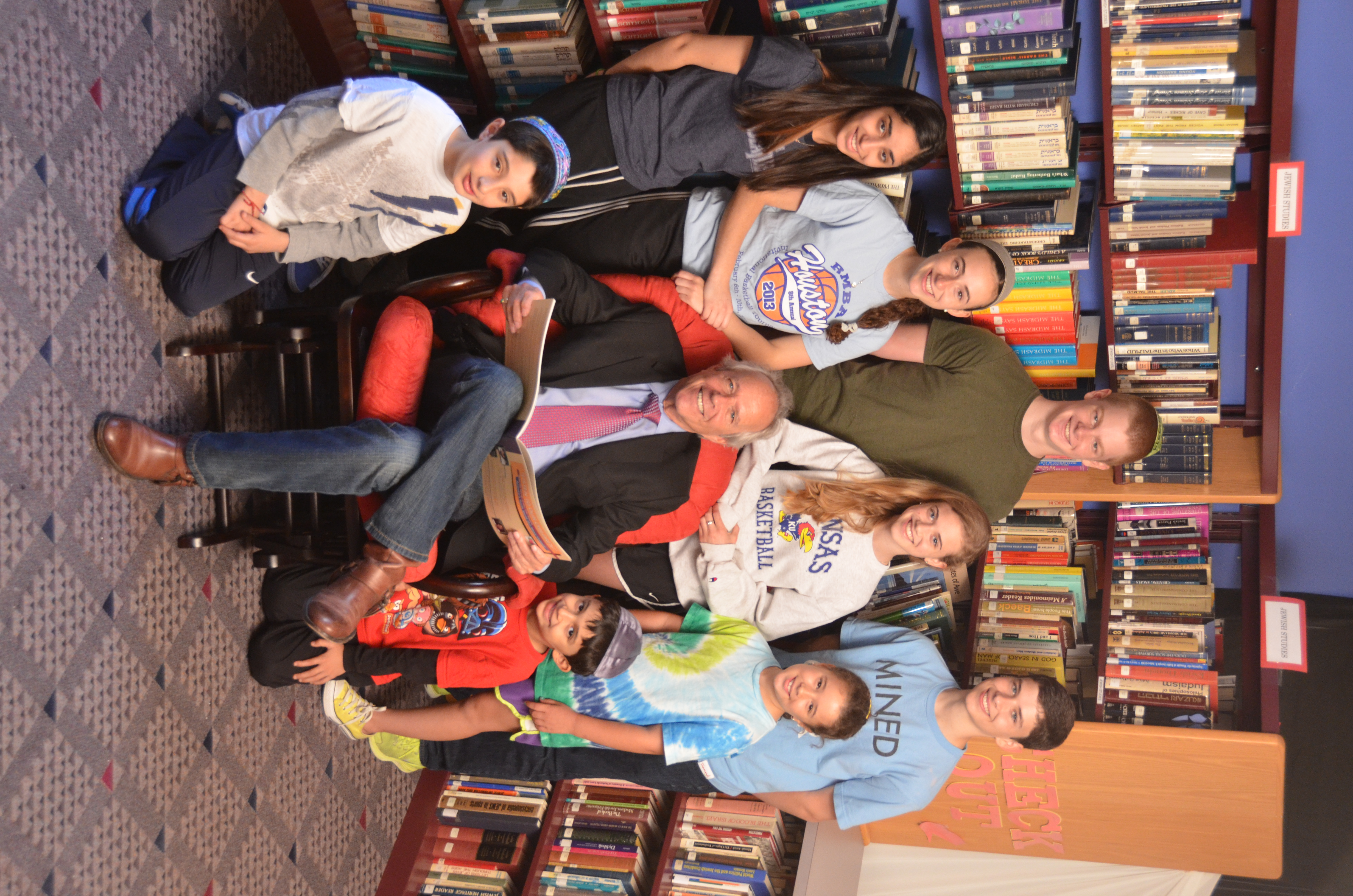 Howard Haas with HBHA students'