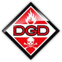 dangerous goods shipping Logo