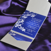 blue elegant floral swirl damask with grey pocket affordable'