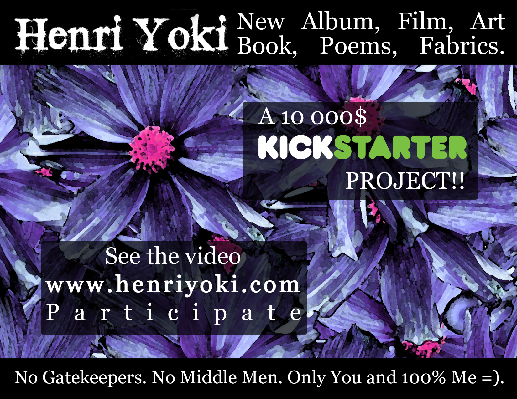 New Album, Art Book, Documentary Film'