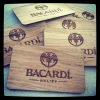 Bacardi Limited Wooden Business Cards'