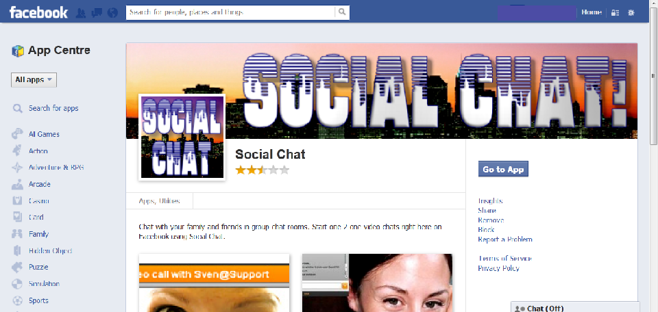 Facebook Chat Room'