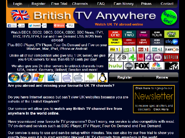British TV Anywhere'