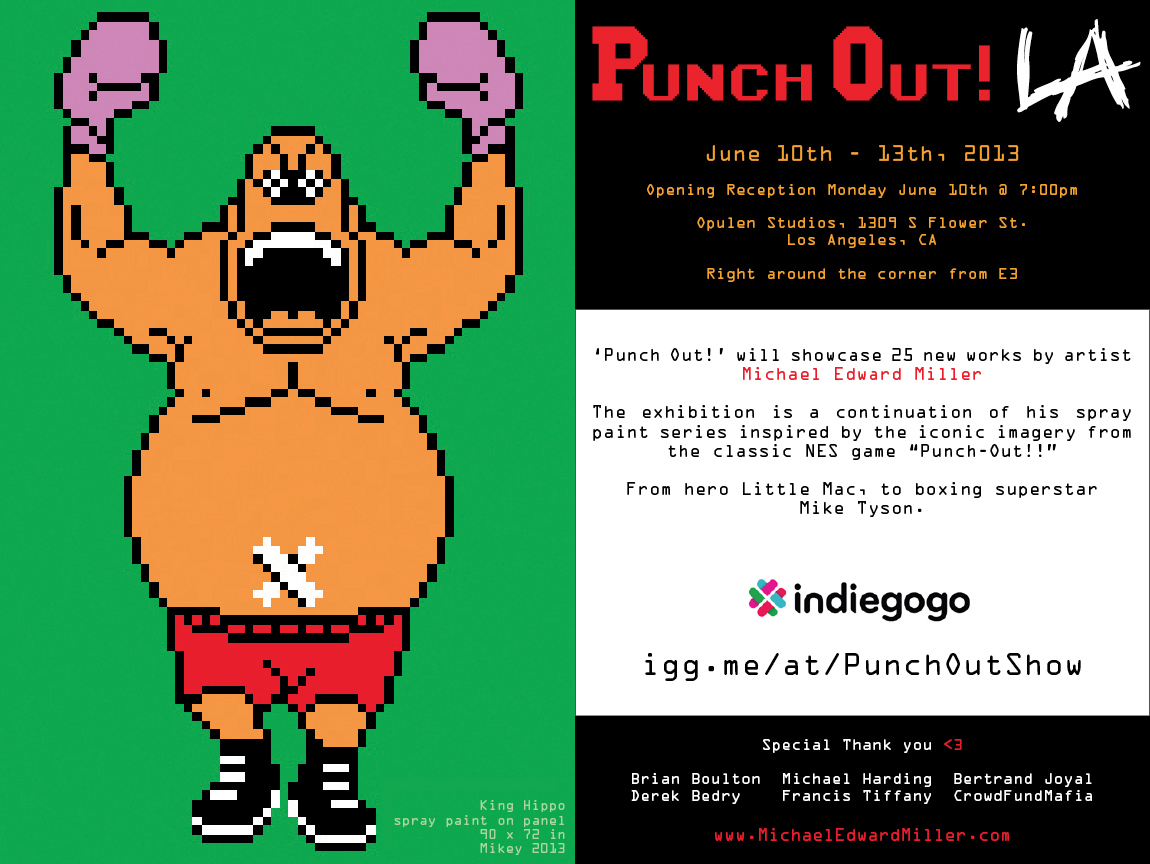 Michael Miller &quot;Punch Out&quot; Art Exhibit at Opulen S'
