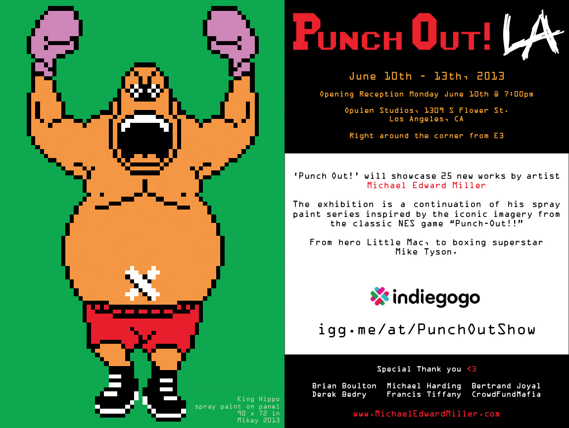 Michael Miller "Punch Out" Art Exhibit at Opulen S'