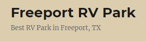 Company Logo For Freeport RV Park'