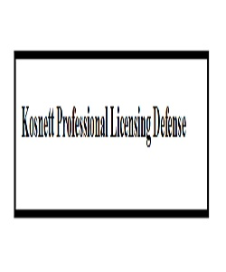 Kosnett Professional Licensing Defense Logo