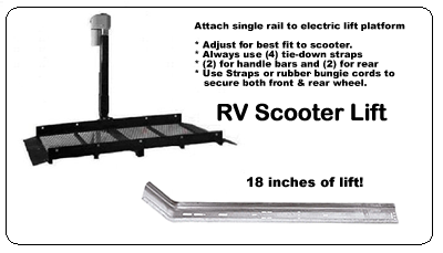 Motorhome motorcycle carrier'