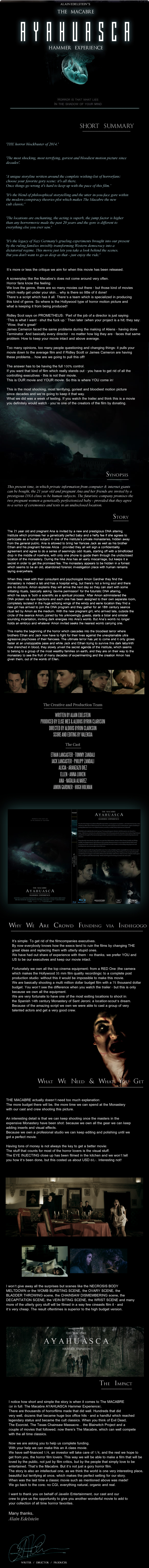 Company Logo For The Macabre AYAHUASCA Hammer Experience'