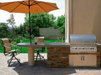 Outdoor Kitchens & Backyard Living Spaces Logo
