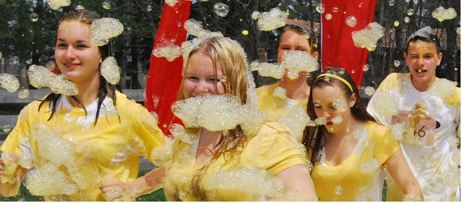 Breast Cancer Awareness Event Bubble Palooza'