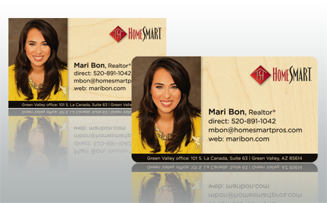 Photo Printed Wood Business Cards'