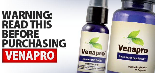 Venapro Hemorrhoids Treatment'