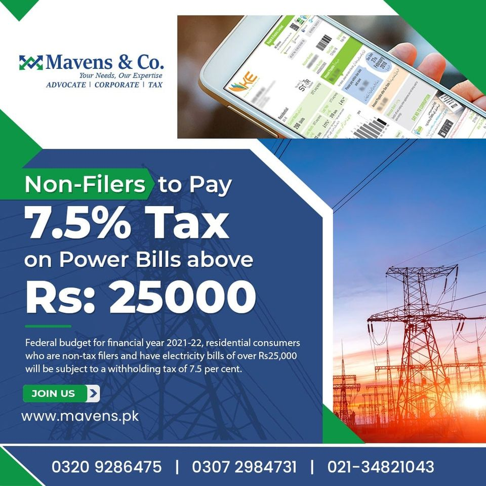 Non-filer pay tax'