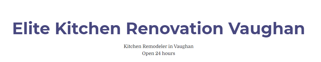 Elite Kitchen Renovation Vaughan Logo