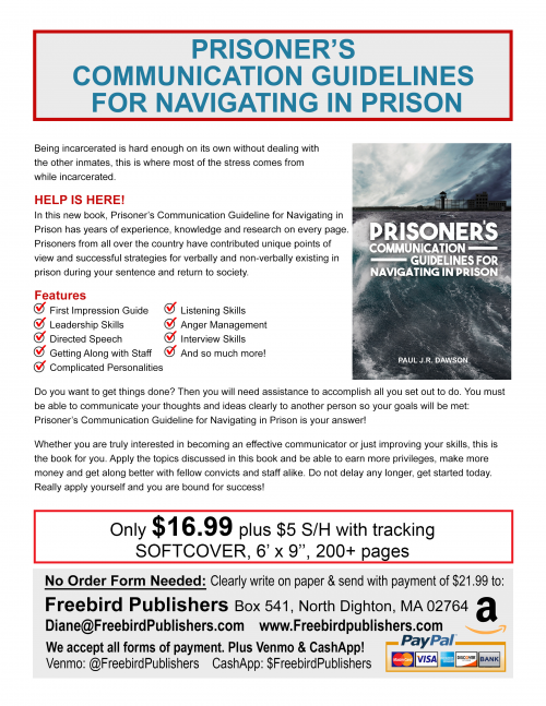 Prisoner's Communication Guidelines Flyer'