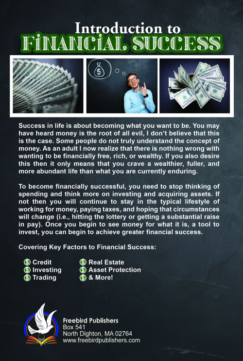 Introduction to Financial Success back cover'