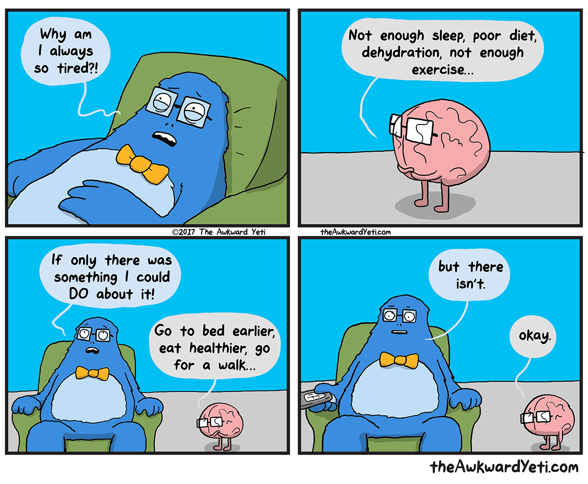 Always Tired - The Awkward Yeti'