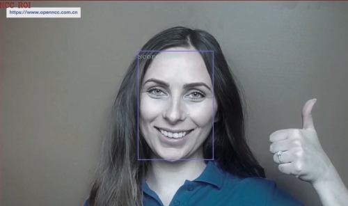 Face detection demo by OpenNCC'